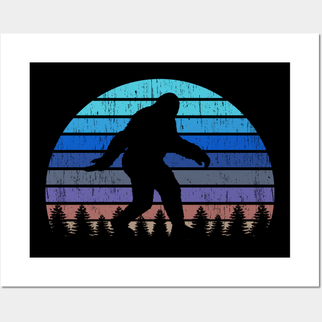 Funny Bigfoot and Sasquatch T Shirts Wall Art by DHdesignerPublic